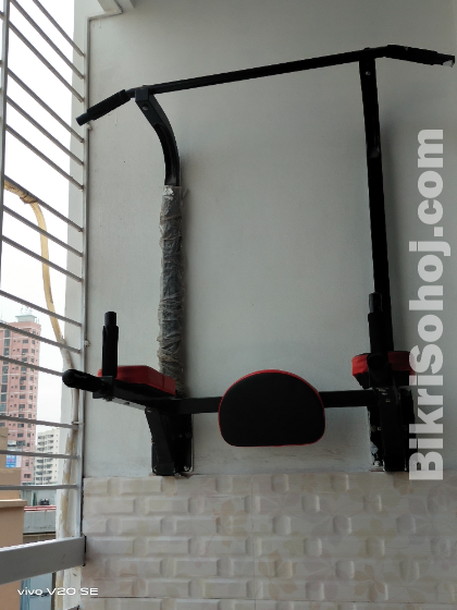 Wall mounted pull up &chin up bat